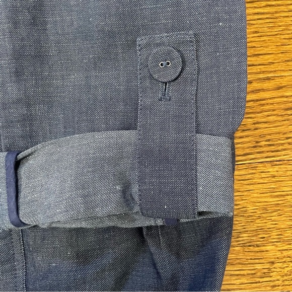 Elliott Lauren Chambray Ladies Blue Jacket Size 6 - Picture 7 of 9